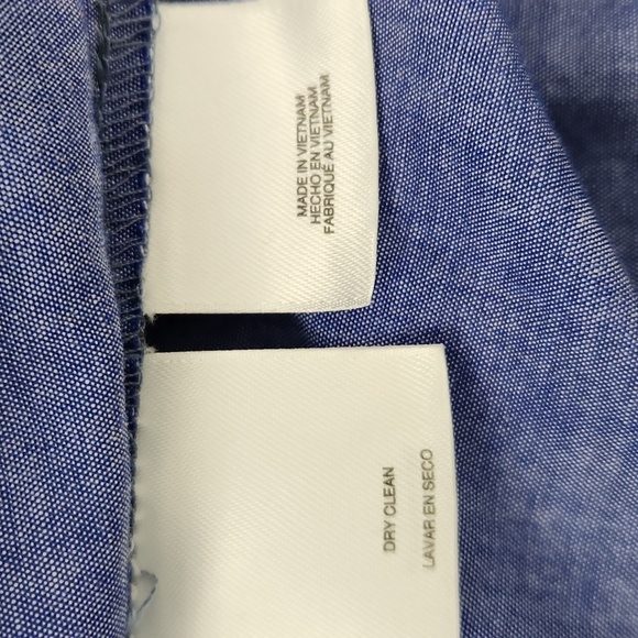 Pappagallo 100% cotton blue sleeveless dress size 16 - Picture 11 of 13